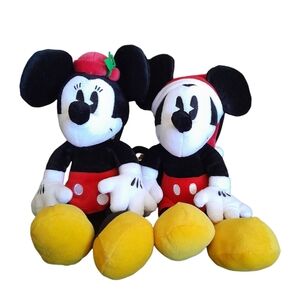 Disney Mickey and Minnie Mouse Holiday Plush